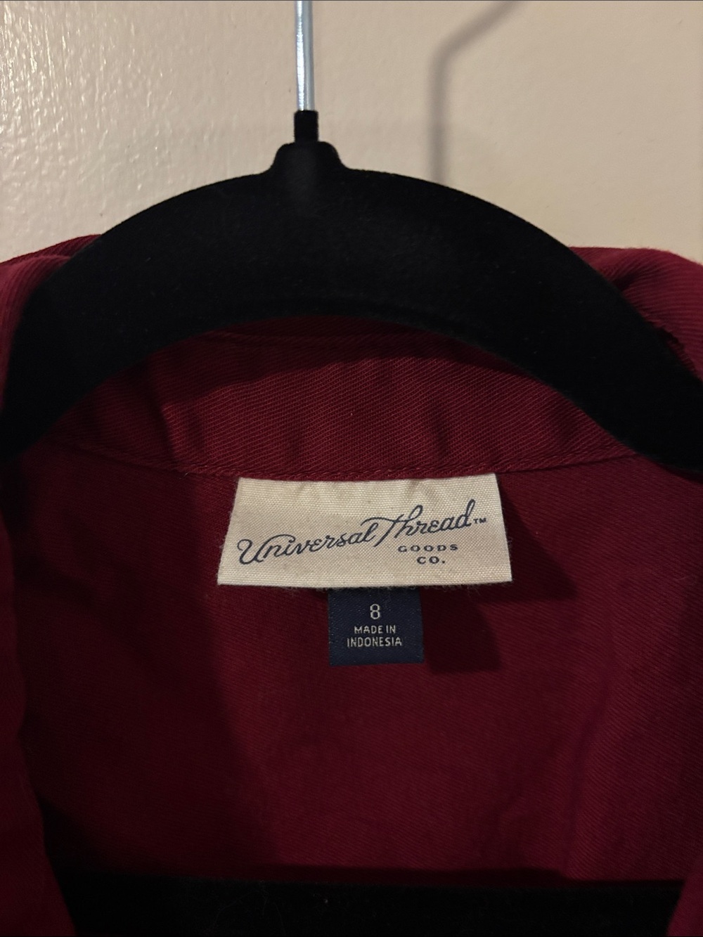 Women's Short-Sleeve Utility Jumpsuit in Red - Picture 3 of 3